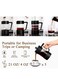 Press Coffee &amp; Tea Maker 600ml, Thickened Borosilicate Glass Coffee Press with Filter Screens, Rust-Free and Dishwasher Safe, 100% BPA Free