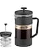 Press Coffee &amp; Tea Maker 600ml, Thickened Borosilicate Glass Coffee Press with Filter Screens, Rust-Free and Dishwasher Safe, 100% BPA Free
