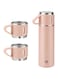 Stainless Steel Vacuum Flask Set Insulated Thermos With Cups For Tea And Coffee Hot And Cold Bottles For Home Office Picnic Travel Keeps Beverages Hot And Cold