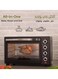 Electric Toaster Oven Counter Top Oven With Rotisserie &amp; Convection Function Grill And Cooking Tray Adjustable Temperature For Toasting Baking Roasting &amp; Grill 40 Litre