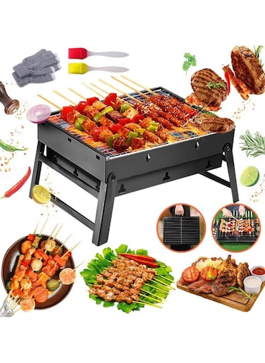 Barbecue mesh Charcoal Grill Set for Home and Outdoor