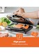 Portable Powerful 2 Slice Grill Maker with Non-Stick Coated Plates With Safety Locks, Cool Touch Handle &amp; Skid- Resistant Feet, Power On &amp; Ready Light Indicators  750 W GGM6001 Black
