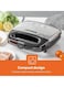 Portable Powerful 2 Slice Grill Maker with Non-Stick Coated Plates With Safety Locks, Cool Touch Handle &amp; Skid- Resistant Feet, Power On &amp; Ready Light Indicators  750 W GGM6001 Black