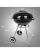 Charcoal Grill, Stainless Steel BBQ Charcoal with Wheels and Storage Holder for Camping, Picnic, Barbecue
