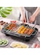 Barbeque Grill Set for Home Electric Tandoor Griller Barbecue Maker Machine for Chicken Bbq Grill Set for Home with Adjustable Grilling Net Height