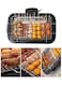 Barbeque Grill Set for Home Electric Tandoor Griller Barbecue Maker Machine for Chicken Bbq Grill Set for Home with Adjustable Grilling Net Height