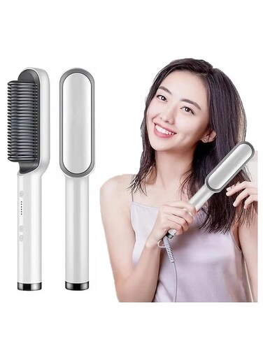 Introducing The Hair Straightener Brush A Versatile Hair Styling Tool With A Built In Comb Fast Heating
