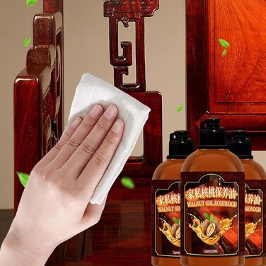 Walnut ODL rosewood Wood Oil for Furniture &ndash; 200ml Wood Polish &amp; Conditioner   Protects, Restores &amp; Enhances Natural Finish   Anti-Cracking Walnut Oil for Wood Surfaces, Tables &amp; Cabinets