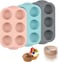 6-Cavity Silicone Muffin Pan &ndash; Nonstick, BPA-Free Cupcake Baking Tray