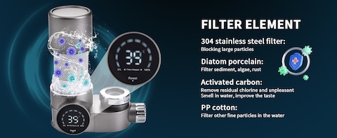 LED Display Faucet Water Filter &ndash; A Compact Tap Water Filtration System Designed for Kitchen and Bathroom Use.