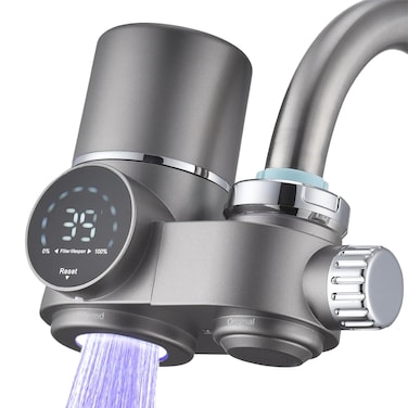 LED Display Faucet Water Filter &ndash; A Compact Tap Water Filtration System Designed for Kitchen and Bathroom Use.