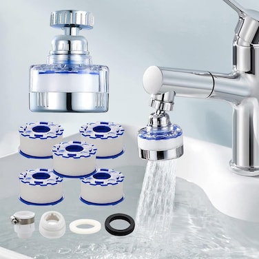 360&deg; Rotating Faucet Water Filter &ndash; A Versatile Sink Water Purifier for Kitchen and Bathroom Use.