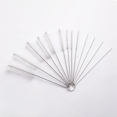 13-Piece Multi-Purpose Cleaning Brush Kit – Flexible Nylon Brushes with Hooks for Bottles, Straws, Kettle Spouts, Coffee Pots, and Keyboards.