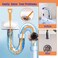 6-Pack Flexible Drain Snake Tool &ndash; Effective Clog Remover for Sinks, Showers, and Tubs.
