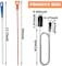 3-Piece Drain Cleaning Kit &ndash; Includes a 155cm Dual-Sided Pipe Cleaning Brush, 45cm Sink Unclogging Brush, and 50cm Hair Removal Tool for Showers, Bathrooms, and Kitchen Drains