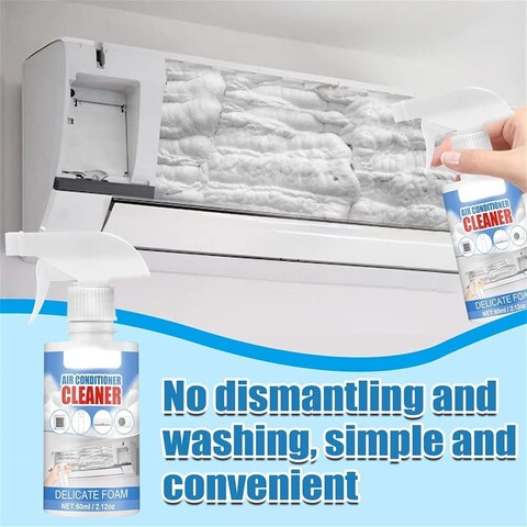 60ML Foaming AC Coil Cleaner &ndash; Quickly Removes Dirt and Dust from Air Conditioners, Enhances Cooling Efficiency, and is Safe for All Types of AC Units