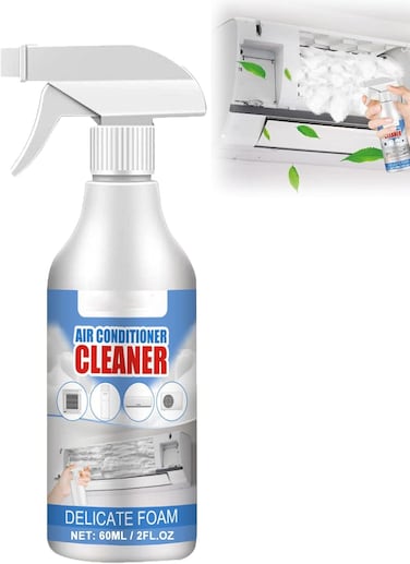 60ML Foaming AC Coil Cleaner &ndash; Quickly Removes Dirt and Dust from Air Conditioners, Enhances Cooling Efficiency, and is Safe for All Types of AC Units