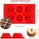 Mini Bundt Cake Pan Set &ndash; 6-Cavity Silicone Fluted Tube Cake Mold, Non-Stick Baking Pan for Bundtlettes, Cupcakes, Doughnuts, Jello, Cornbread, and Brownies, Easy Release &amp; Dishwasher Safe