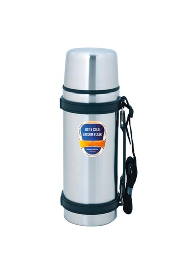 قارورة معزولة مفرغة من الفولاذ المقاوم للصدأ سعة 750 مل - ترمس مزدوج الجدار للاحتفاظ بالمشروبات الساخنة والباردة لمدة 24 ساعة - مانعة للتسرب، محمولة بمقبض حمل