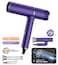Professional Hair Dryer with Diffuser - Ionic Blow Dryer for Women &amp; Men, Lightweight Travel Hairdryer, Constant Temperature Care, Low Noise, Anti-Hair Intake, Fast Drying - Purple