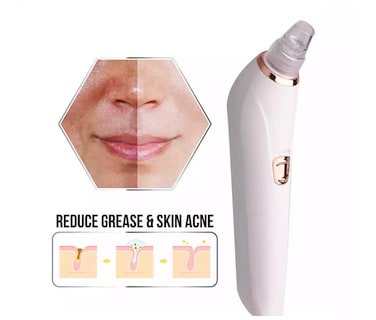6-in-1 Pore Cleaner &amp; Skin Vacuum &ndash; Blackhead Remover, Oil &amp; Acne Reducer, Wrinkle Minimizer &ndash; Gentle Ergonomic Design, Adjustable Suction, Rechargeable Battery