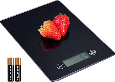 Digital Kitchen Scale &ndash; High-Precision 0.1g to 5kg Food Scale, Stainless Steel Platform, LCD Display, Tare Function &ndash; Perfect for Baking, Coffee, Meal Prep
