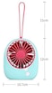 USB Rechargeable Mini Fan - Portable Handheld Personal Fan for Students, Office &amp; Travel - Cute Cartoon Small Desktop Fan with 3 Speeds, Quiet Operation, Long Battery Life