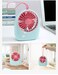 USB Rechargeable Mini Fan - Portable Handheld Personal Fan for Students, Office &amp; Travel - Cute Cartoon Small Desktop Fan with 3 Speeds, Quiet Operation, Long Battery Life