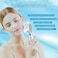 Facial Massager with Hot &amp; Cool Modes &ndash; Handheld Vibration Skin Care Device for Anti-Wrinkle, Puffiness, and Serums Absorption &ndash; Portable Face Beauty Tool for Glowing Skin (White)