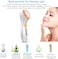 Facial Massager with Hot &amp; Cool Modes &ndash; Handheld Vibration Skin Care Device for Anti-Wrinkle, Puffiness, and Serums Absorption &ndash; Portable Face Beauty Tool for Glowing Skin (White)