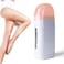 Roll-on Wax Warmer Kit with 100 Non-Woven Strips - Portable Hair Removal System for Women &amp; Men - At-Home Waxing Machine for Legs, Arms, Bikini, Face - Painless &amp; Easy to Use