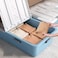 Under Bed Storage Box with Wheels &ndash; 81 x 40 x 27cm Flat Design, Wide Drawer Lid, Space-Saving Organizer for Clothes, Shoes, Blankets &amp; More &ndash; Durable &amp; Easy to Slide