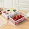 Airtight Food Storage Containers with Lids (6-Piece Set) &ndash; Divided Fresh-Keeping Container for Fridge Organization &ndash; Perfect for Onion, Garlic, Ginger, Cherry, Berries, Snacks.