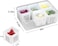 Airtight Food Storage Containers with Lids (6-Piece Set) &ndash; Divided Fresh-Keeping Container for Fridge Organization &ndash; Perfect for Onion, Garlic, Ginger, Cherry, Berries, Snacks.