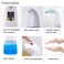 Automatic Soap Dispenser Touchless &ndash; 13.5oz/400ml Foam Soap Dispenser with Adjustable Output &amp; Infrared Sensor &ndash; USB Rechargeable for Kitchen, Bathroom &ndash; Hygienic, Waterproof