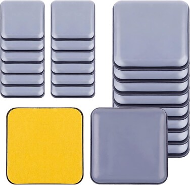 16 Pcs Furniture Sliders for Carpet &amp; Hardwood Floors &ndash; Heavy Duty Furniture Movers for Couches, Tables &amp; Chairs &ndash; Easy Glide Protectors for Wood, Tile &amp; Laminate (2 Sizes Included)