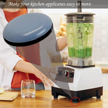 16 Pcs Appliance Sliders for Countertop &ndash; Self-Adhesive Furniture Movers for Stand Mixers, Coffee Makers &amp; Air Fryers &ndash; Non-Slip Kitchen Organizers, Easy Glide Pads for Heavy Appliances (Small)