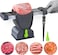 Manual Meat Slicer - Premium Food Cutter for Fresh Beef, Poultry &amp; Deli Meats - Adjustable Thickness Gray Meat Slicer with Non-Slip Base - Kitchen Slicing Tool for Home &amp; Commercial Use
