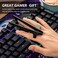 4-Pack Gaming Finger Sleeves with Chopstick Clips - Snack Grippers for Gamers, Controller Accessories - Non-Slip Finger Tongs for Phones, Chips, Candy.