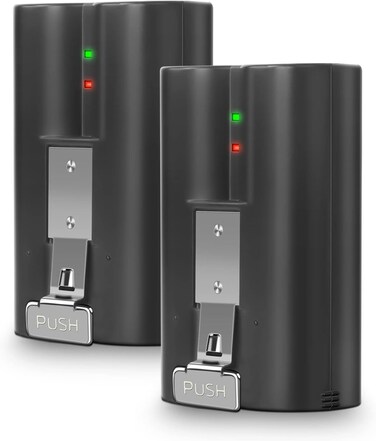 2-Pack Replacement Battery for Ring Doorbell (2/3/4/3+), Stick Up Cam (2nd/3rd Gen), Spotlight Cam &amp; Peephole Cam &ndash; Rechargeable 3.65V 6040mAh.