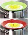 2Pcs Silicone Spill Stopper Lid Covers &ndash; 10.2&rdquo; Boil Over Preventer for Pots &amp; Pans &ndash; Reusable, Heat-Resistant Cooking Cover.