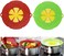 2Pcs Silicone Spill Stopper Lid Covers &ndash; 10.2&rdquo; Boil Over Preventer for Pots &amp; Pans &ndash; Reusable, Heat-Resistant Cooking Cover.