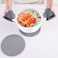 Oven Gloves Set (3-Piece) &ndash; Extra Long Heat Resistant Mitts (500&deg;F/260&deg;C) with Silicone Pot Holder &amp; Insulation Mat.