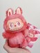 Labub Monster Plush Toy &ndash; Soft &amp; Cute Pastel Blind Box Collectible (Series 3) &ndash; red Stuffed Animal with Hanging Loop &ndash; 1PC Mystery Surprise