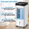 Portable 6L Air Cooler Fan - 65W Evaporative Cooling System with Adjustable 3 Speeds, Durable ABS+PP Design for Bedroom, Office &amp; Small Spaces