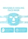 Hot &amp; Cold Full Face Gel Mask &ndash; Reusable Gel Bead Ice Mask for Puffy Eyes, Headache, Migraine, and Facial Spa Therapy &ndash; Face Ice Pack for Women &amp; Men