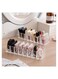 Clear Acrylic Makeup Organizer &ndash; 8-Slot Vanity Powder &amp; Blush Holder for Makeup Storage   Highlighter, Eyeshadow Palette, &amp; Compact Organizer