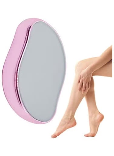 2-Pack Crystal Hair Eraser &ndash; Painless Hair Removal Stone for Women &amp; Men, Magic Crystal Hair Remover &amp; Skin Exfoliator Tool for Legs, Arms, Back, and Body