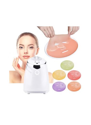Face Mask Machine Kit with 32 Collagen Tablets &ndash; Automatic DIY Fruit &amp; Vegetable Facial Mask Maker for Home Spa &ndash; Natural Gel Face &amp; Eye Mask Creator
