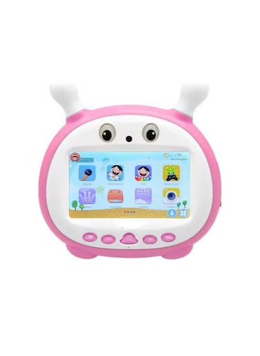 تابلت J8 للأطفال - تابلت أندرويد واي فاي مقاس 7 بوصات للأطفال مزود بكاميرا مزدوجة وميكروفون وأدوات تحكم أبوية وذاكرة وصول عشوائي (RAM) سعة 1 جيجابايت وذاكرة قراءة فقط (ROM) سعة 16 جيجابايت - تعليمي